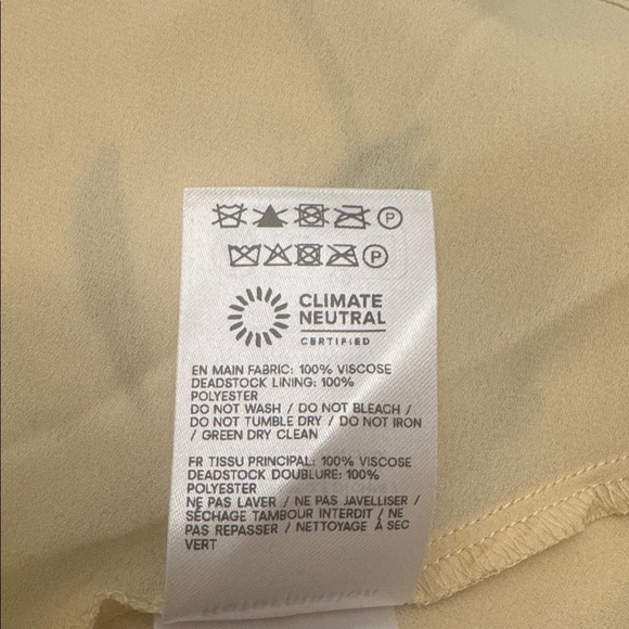 Reformation Gaelle Dress Yellow - Size XS - Picture 7 of 8